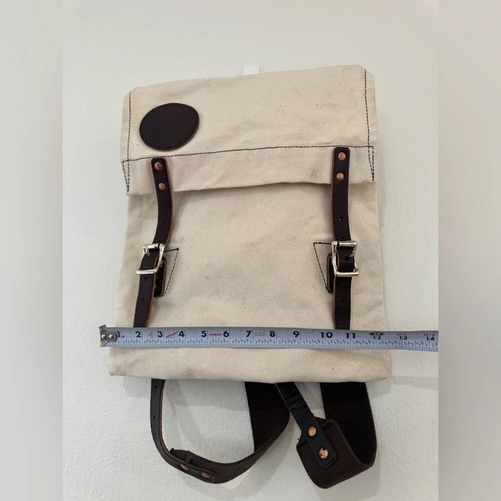 Duluth‎ Pack Monarch Canvas Backpack w/ Leather Accents Vintage